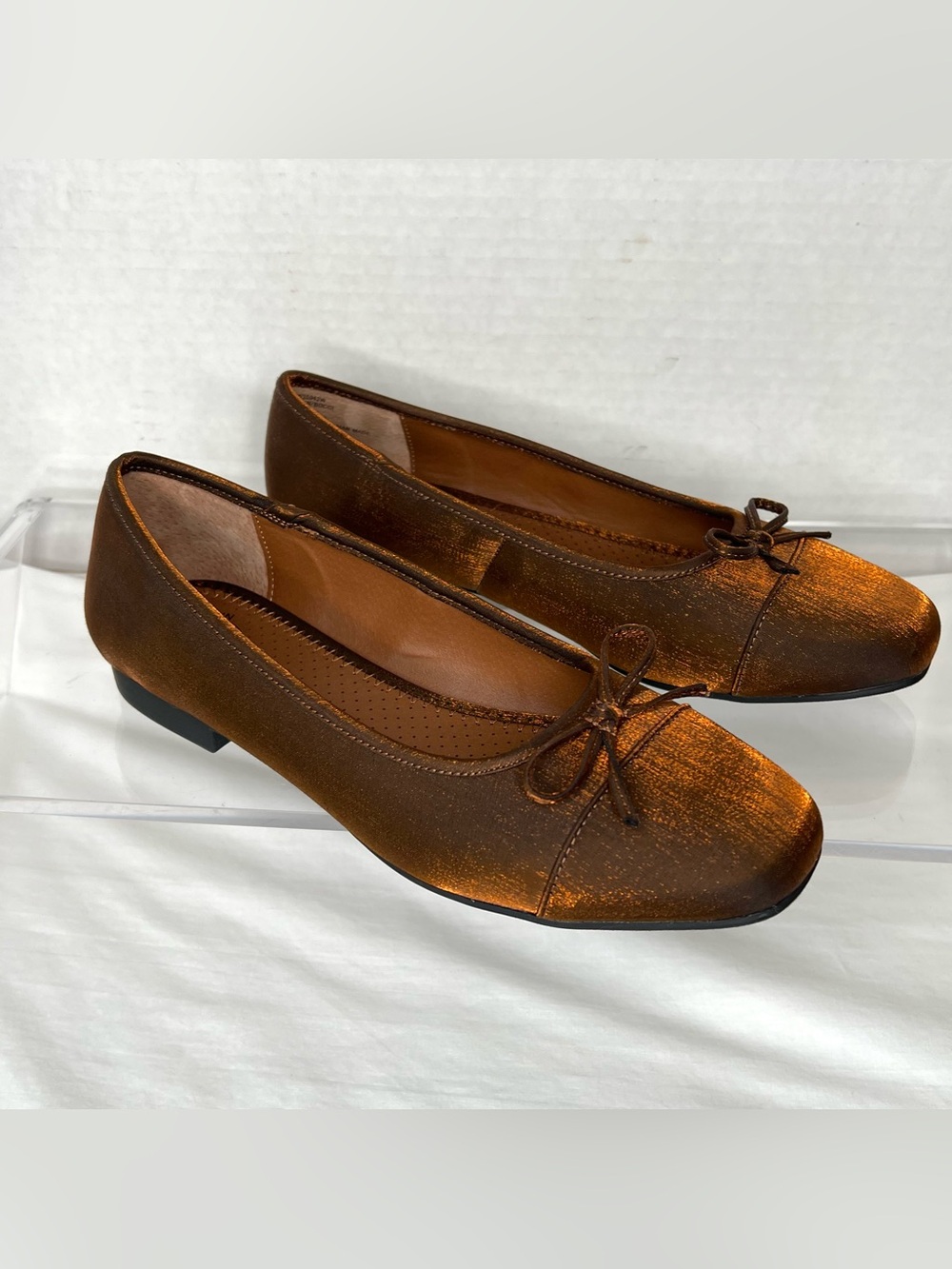 White Mountain Bocci Ballet Flat, Bronze Shimmer, Women’s 9.5. NWOB